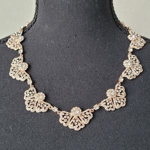 RoseGold Collar Statememt Necklace